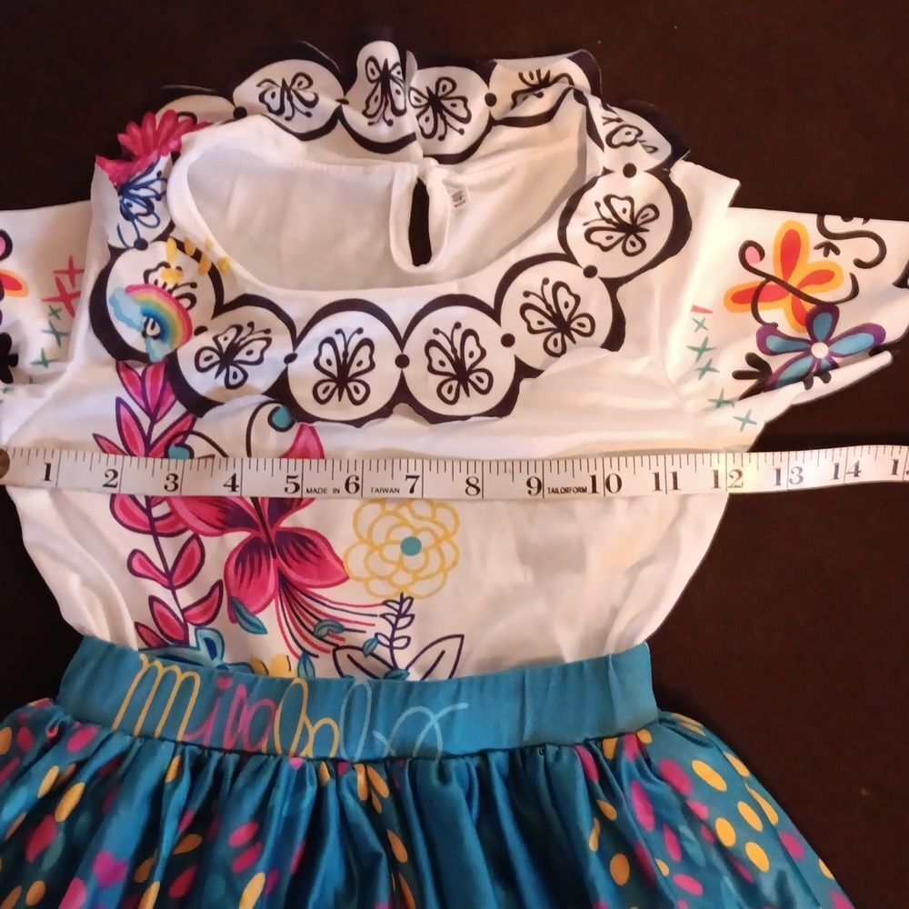 Disney Encanto Maribel Kids Blue Dress Up Costume Size 7-8 - Picture 12 of 12